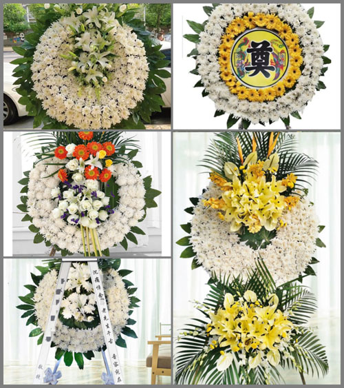 广东梅州市丰顺县丰良镇九龙村花圈速递